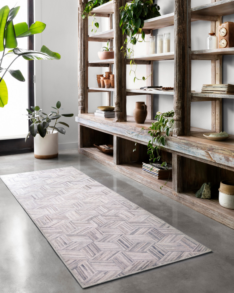 Loloi II Maddox Grey/Ivory 2'-6" x 7'-6" Area Rug