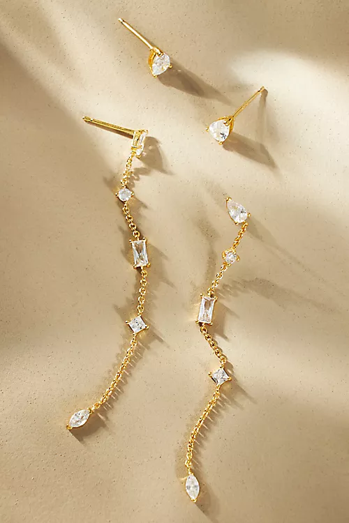 Linear Drop Earrings
