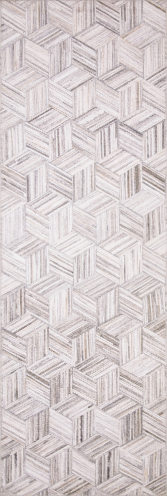 Loloi II Maddox Grey/Ivory 2'-6" x 7'-6" Area Rug