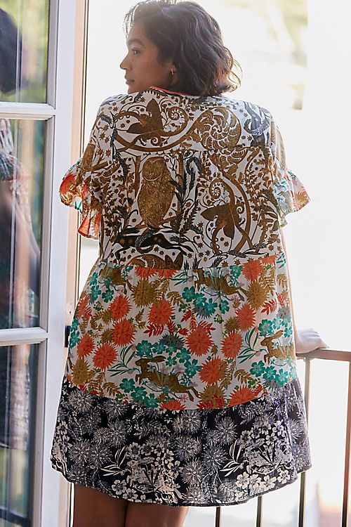 Cally Conway For Anthropologie Flannel Sleep Dress