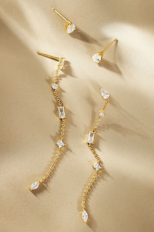 Linear Drop Earrings