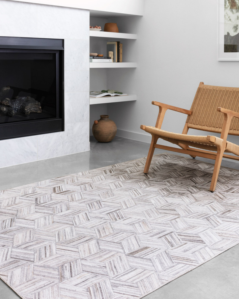 Loloi II Maddox Grey/Ivory 2'-6" x 7'-6" Area Rug