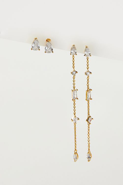 Linear Drop Earrings
